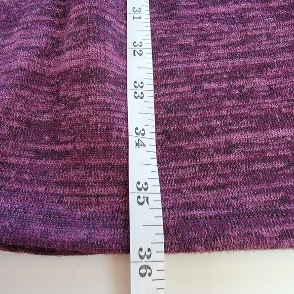 COMPANY Ellen Tracy Purple Heathered Cardigan Size L - Picture 9 of 10